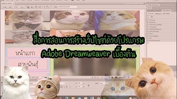 การสร้างหน้าเว็บไซต์ด้วยโปรแกรม Adobe Dreamweaver เบื้องต้น