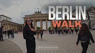 Berlin walking tour on a cloudy day | Central Berlin | Germany virtual Walking | 4K HDR