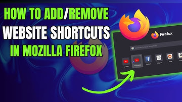 How to Add or Remove Website Shortcuts in Mozilla Firefox?