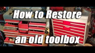 How to restore an old vintage craftsman tool box: Part 2  All done