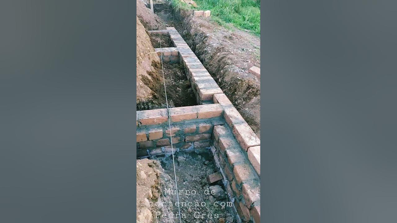 ConstruPedras - Muro de contenção em pedra argamassada