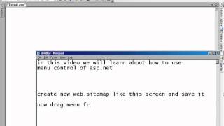 Menu Constrols Asp net