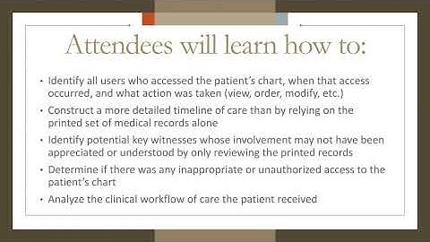 EMR Audit Trail Webinar 9/29/2020