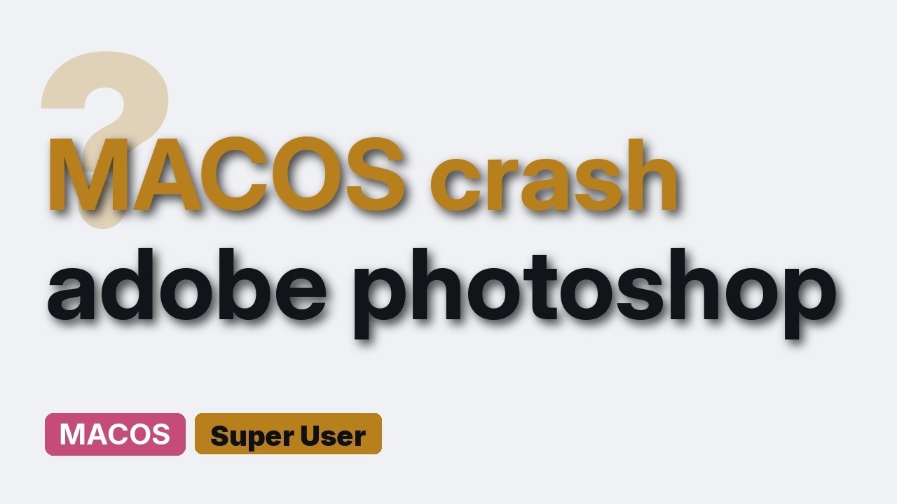 Photoshop CC 2017 keeps crashing on MacOS Catalina - YouTube