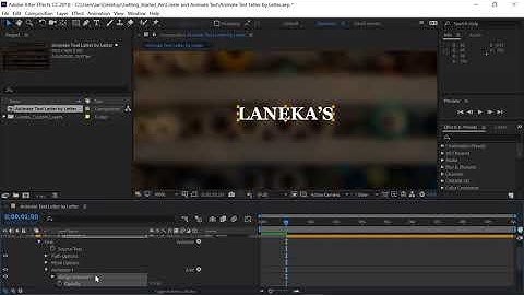 Create per-character animation | Adobe After Effects CC tutorials