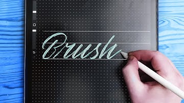 Procreate 4 | How To Make A Lettering Brush 🖌