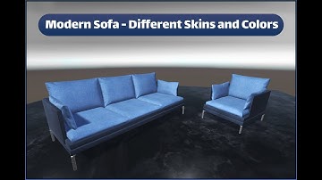 Modern Sofa in Unity Engine