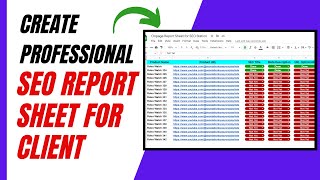 Create Professional SEO Report Sheet for Client in 2023 | Onpage Report Sheet Example | Work Sample