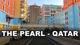 The Pearl, Qatar 4K  Driving in artificial island