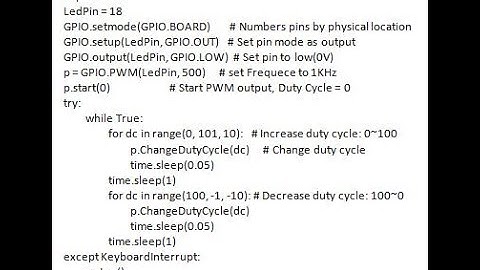 Raspberry Pi Fading Coursera week