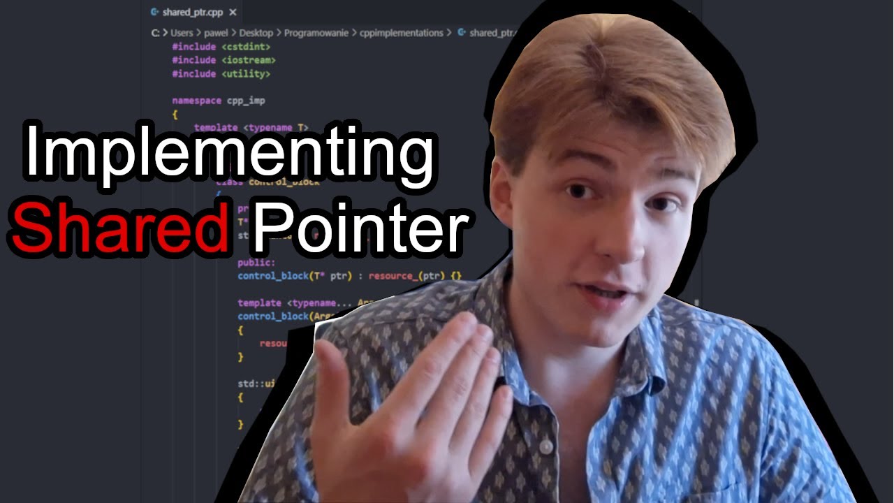 C++ Shared Pointer IMPLEMENTATION - YouTube