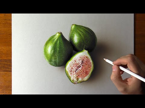Drawing figs... so realistic that you can smell them 😱
