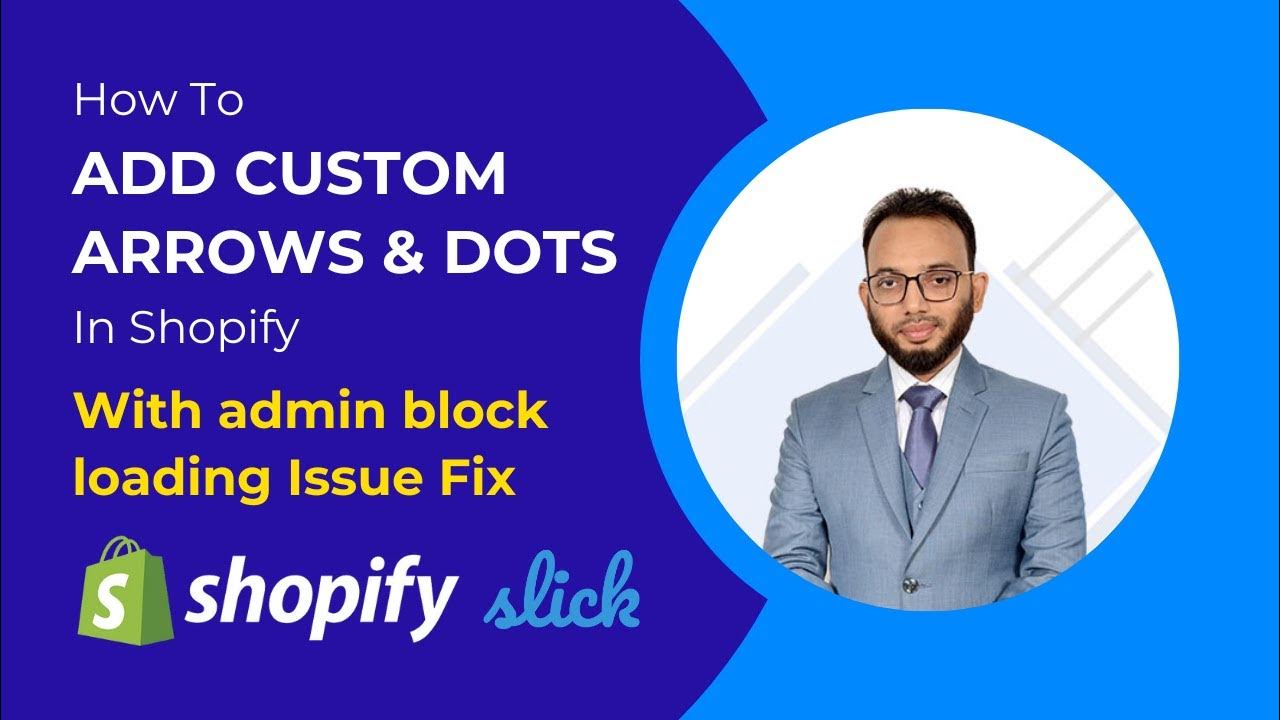 How to Add Custom Arrows & Dots in Slick slider in Shopify YouTube