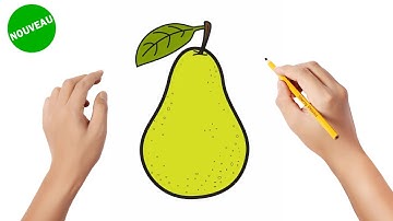 Comment dessiner une poire | How to draw a pear