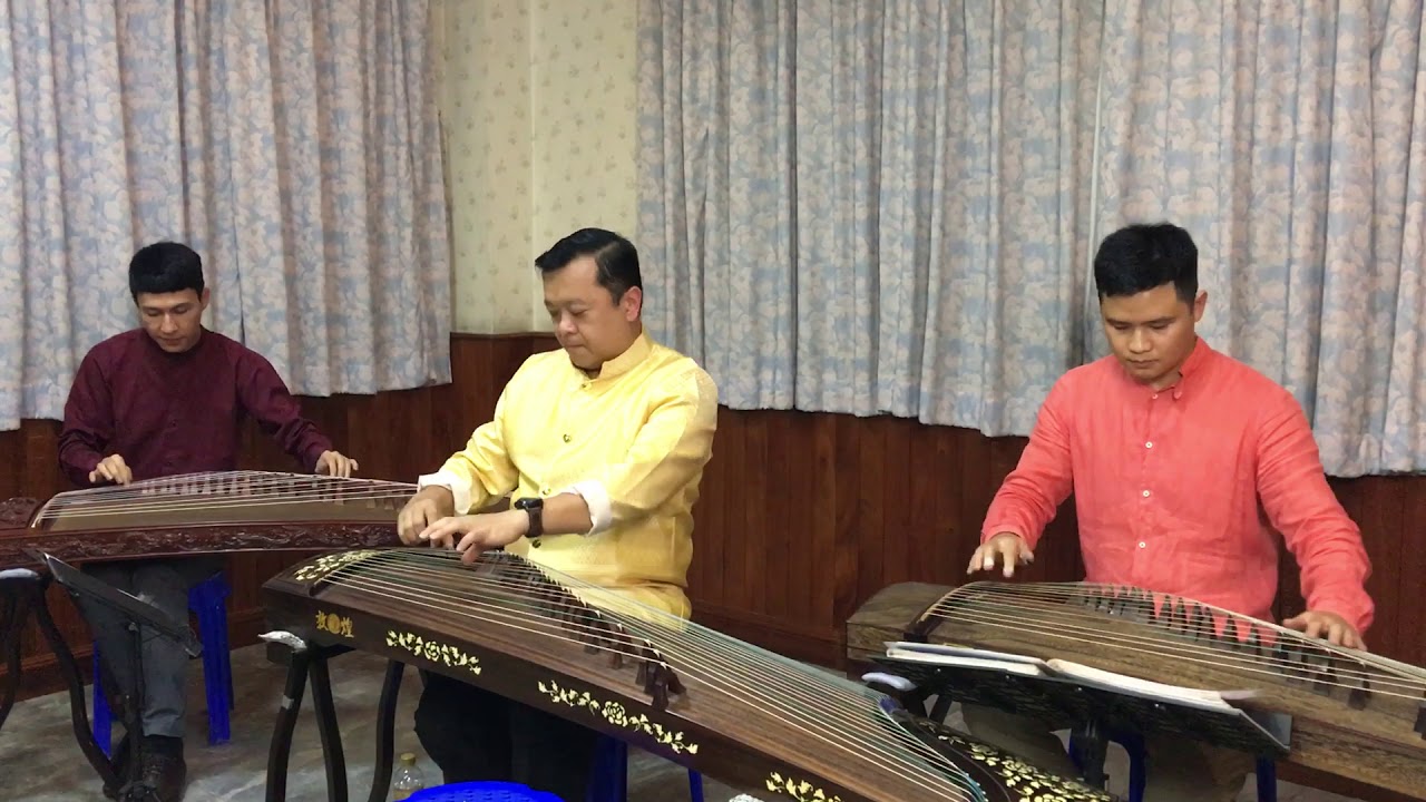 6） 渔舟唱晚 （guzheng x 3） Fisherman song (By ป๊อย สรสิช Alan Lam กี้