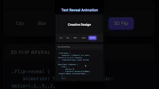 CSS text revealed animation effect using html and css #webdevelopment #html #css #ui #webdesign Update