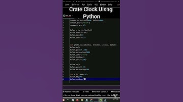 create analog clock using python . #shorts #python #programmingkeeda #analogclock