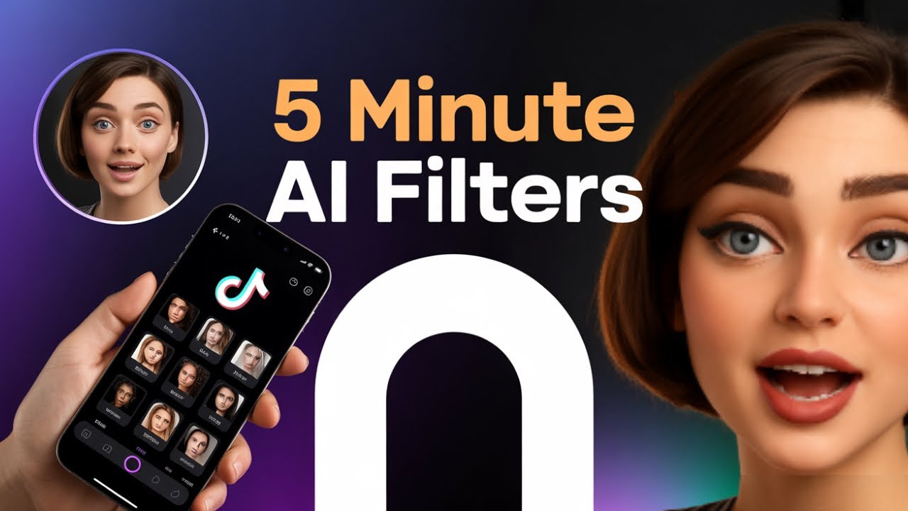 تعلم تصميم فلتر تيك توك بالذكاء الاصطناعي في 5 دقائق فقط!