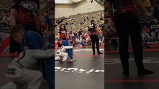 Great Takedown even though he lost the match. NAGA Jiu Jitsu tournament.  jiujitsu youthwrestling