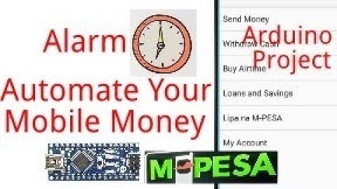 How to Automate your mpesa with Arduino.