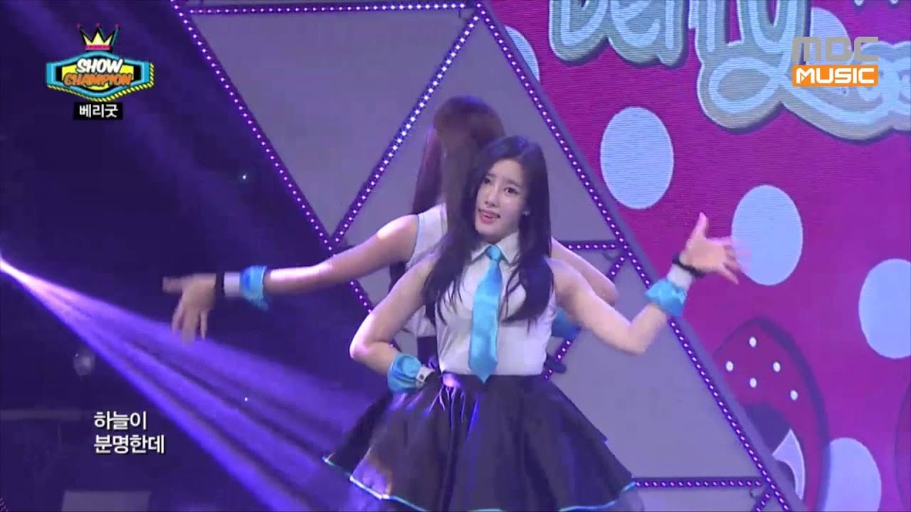 쇼챔피언 - 132회 베리굿 Berry Good - 요즘 너 때문에 난 Because of you ショーチェムピオンベリーグッド