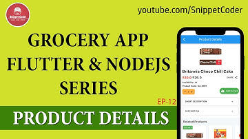 Grocery App - Flutter & NodeJS - Product Details - EP12