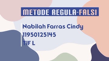 METODE REGULA-FALSI DENGAN MS. EXCEL