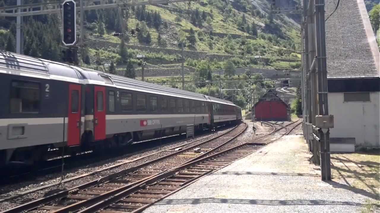 SBB Interregio in Göschenen mit Ansage