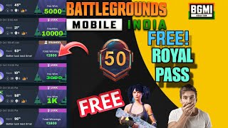 🤯 FREE BGMI ROYAL PASS || HOW TO GET FREE ROYAL PASS  IN BGMI || GG VICKY PLAYS