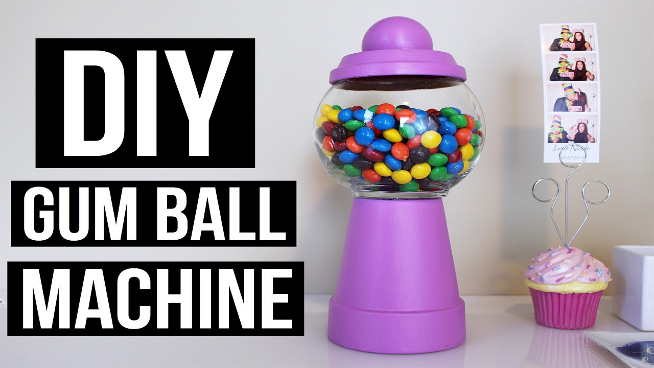 CHEAP AND EASY DIY GUM BALL MACHINE | PINTEREST INSPIRED - YouTube