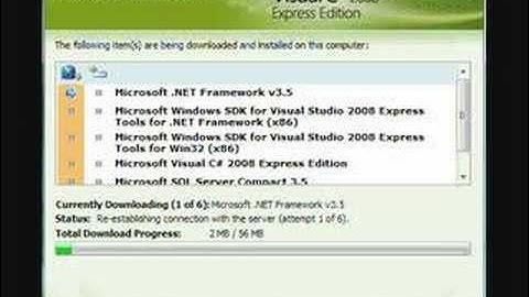 Help Installing Visual C Sharp 2008 Express Edition