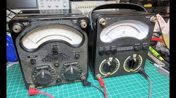 Avometer 8 Multimeter, Mk. III & Mk. V types: History, details, restoration, demonstration, theory