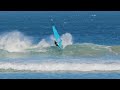 Windsurfing in the waves at Sandy Point 4th June