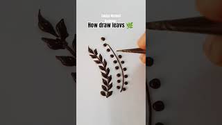 how to draw dot leaves easy tricks🌿🌿🤗 #subscribe #trending #mehandi #shorts #short #viral#shortvideo screenshot 1