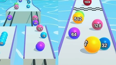 Ball Run 2048 🎱😷 - All Levels Gameplays  Android, iOS part 55