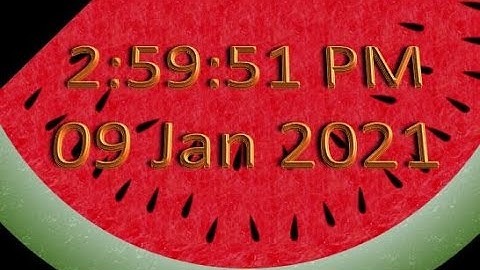 MatsClock 280061 - Free Digital Clock for PowerPoint Presentation Slides