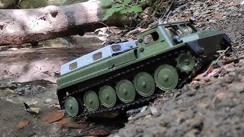 WPL E1 Running in the Jungle Gaz-71 transport tracked vehicle #radiocommando