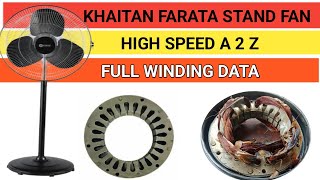 3 speed cooler motor winding। farata stand fan winding full data।havells farata pedestal fan winding