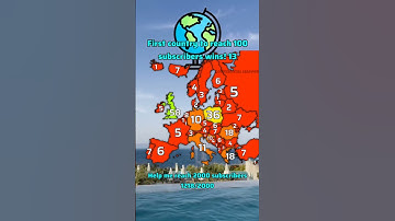 First country to reach 100 subscribers wins 13 #map #maps #mapping #mapper #europe #geography
