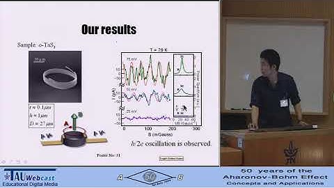 Poster - Evidence for Aharonov-Bohm effect of charge density wave loop in TaS3 ring crystals