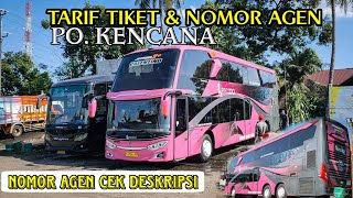 TARIF TIKET & NOMOR AGEN BUS PO KENCANA JURUSAN JEPARA - JAKARTA • REVIEW BUS SUPER DOUBLE DECKER