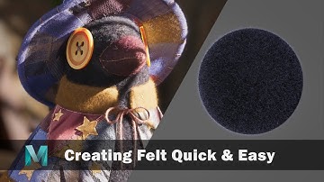 How to create felt  with maya and xgen