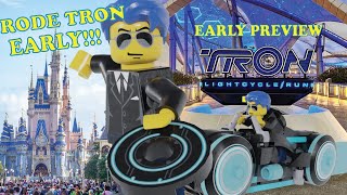 Rode Tron Lightcycle Run Early Thelegoboss Vlogs At Magic Kingdom 4K Vlog 60Fps