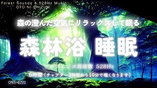 【睡眠用BGM・森の音 睡眠・睡眠導入】森林の空気に包まれ眠る 睡眠用BGM |ソルフェジオ周波数 528Hz 本物 |自然音 睡眠 |ヒーリングミュージック | ONS-0222