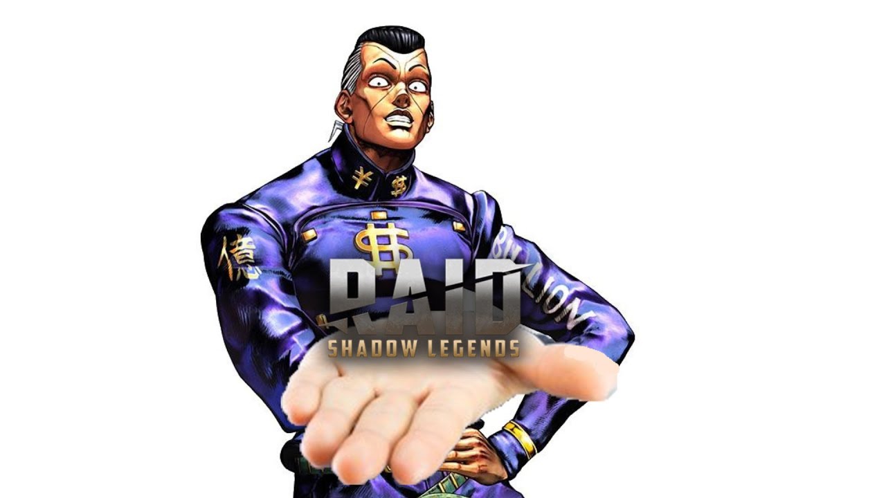 Oi Josuke I Don T Play Raid Shadow Legend And Will ｅｒａｓｅ ｉｔ Youtube - oi josuke roblox id loud