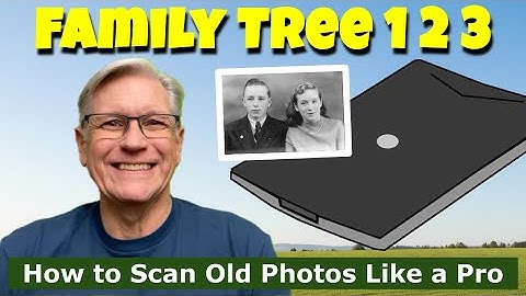 Hoe scan je oude foto