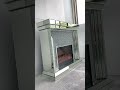 French Style Mirrored Electric Fireplace Cabinet | YUSUN SMART #wholesalefurniture #yusunsmart