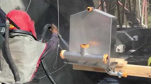 Stainless steel sandblasting