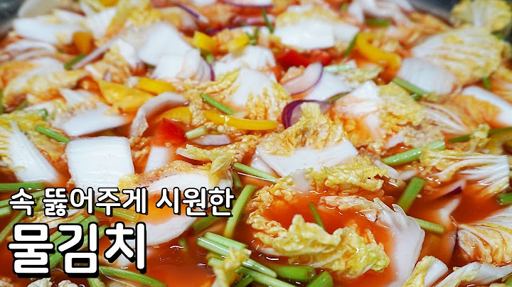 여름이니까 물김치 필수, 알배추 물김치담그는법 속 뻥 뚫어주는 시원한 알배추물김치 레시피
