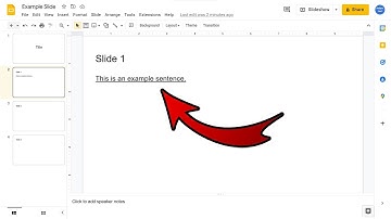 How To Underline Text In Google Slides